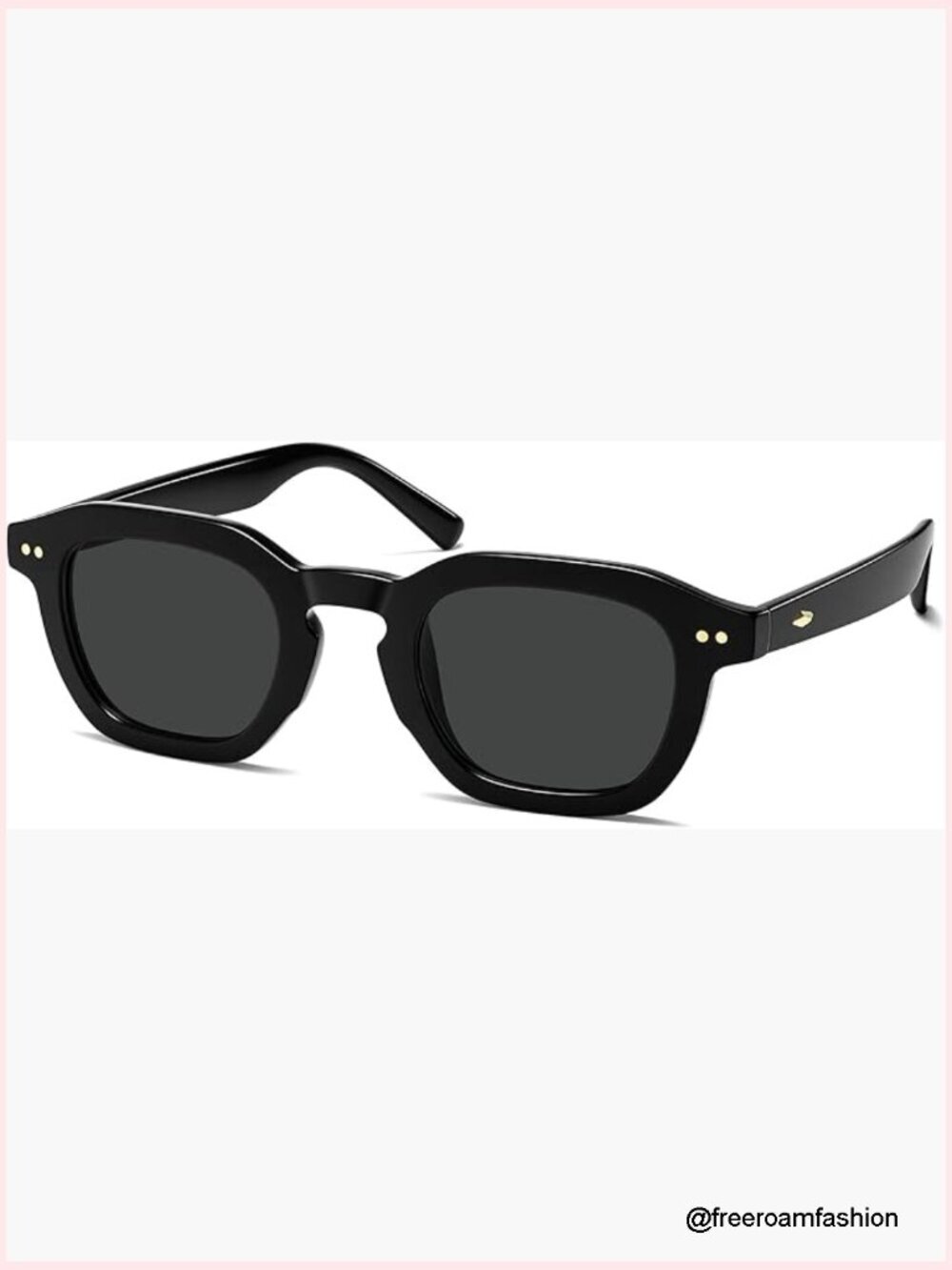 Polarized Retro Rectangle Sunglasses UV Protection Vintage Square Sun Glasses